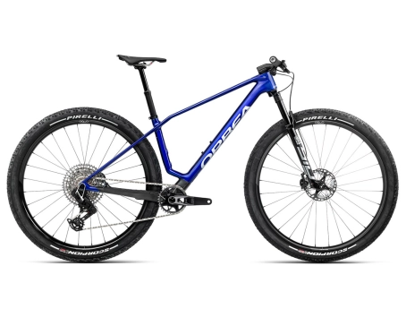 VTT semi rigide Unisexe ALMA M-TEAM AXS Bleu/Carbone