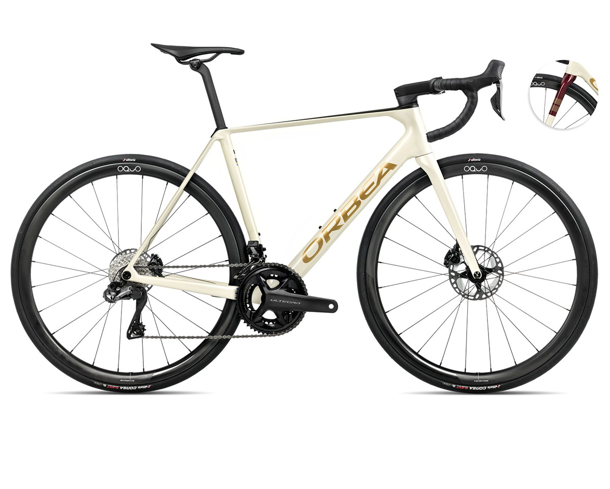 Vélo de route Unisexe ORCA M20ITEAM Blanc Ivoire/Bordeaux